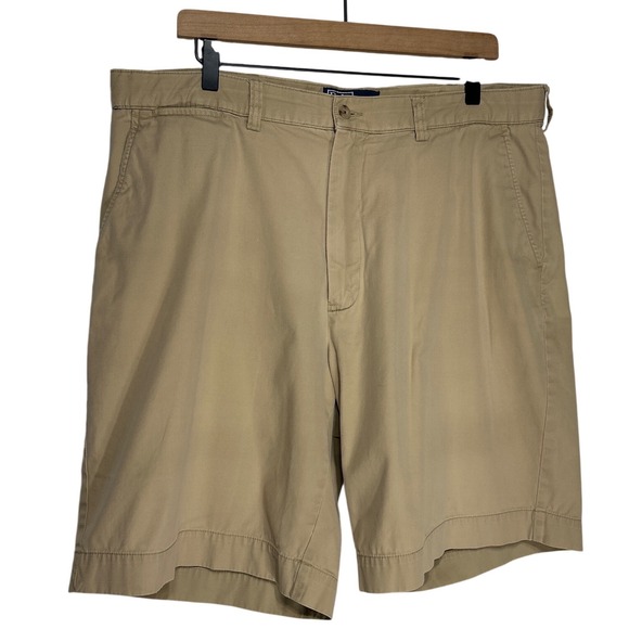 Polo Ralph Lauren Other - Polo Ralph Lauren Cotton Twill Chino Flat Front Prospect Shorts Khaki Tan Sz 38